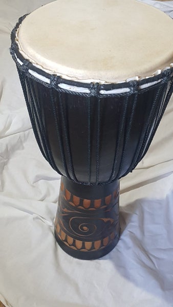 Djembe - ethnic drum . beautifully carved. sounds great. well made. Carousel 1