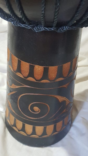 Djembe - ethnic drum . beautifully carved. sounds great. well made. Carousel 2