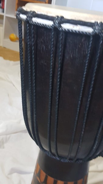 Djembe - ethnic drum . beautifully carved. sounds great. well made. Carousel 9