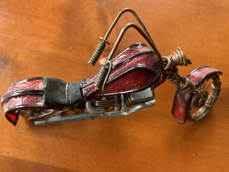 Harley Davidson Motorbike metal art piece - Made by Jason Tana Carousel 2