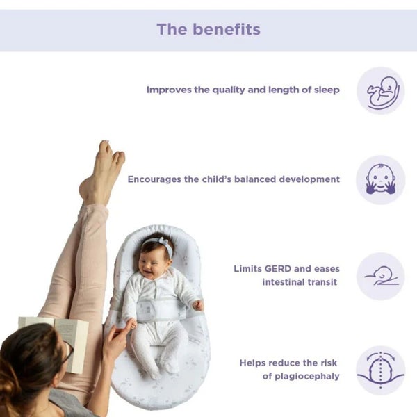 CocoonaBaby Red Castle Nest Linen Newborn Baby Ergonomic Sleeping Aid Mattress Carousel 10