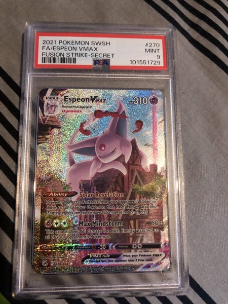 Espeon Vmax alt art Fusion Strike PSA 9 270 Carousel 1