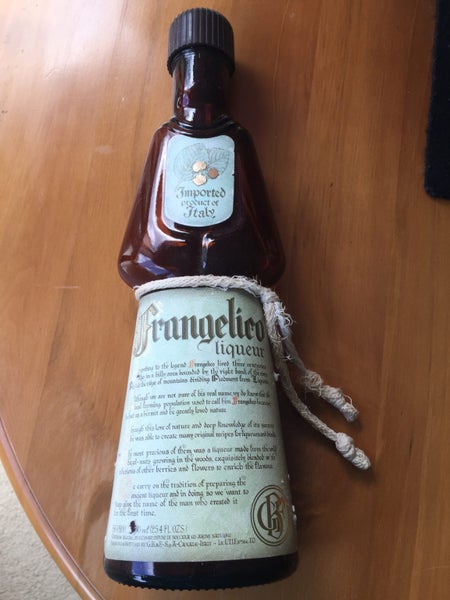 Frangelio liqueur Bottle with original tie Carousel 1