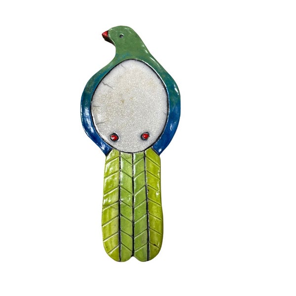 Ceramic Native Kereru Bird - Sitting Carousel 1