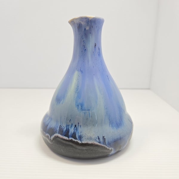 Studio Pottery Drip Glaze Bud Vase Handmade Carousel 1
