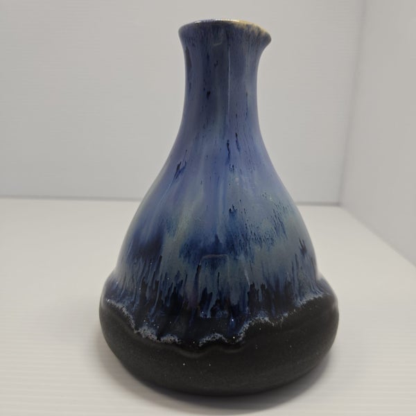 Studio Pottery Drip Glaze Bud Vase Handmade Carousel 2