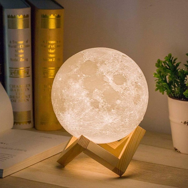 3D Moon Lamp Night Light Moonlight Desk Table Smart Phone Montion Sensor Carousel 1