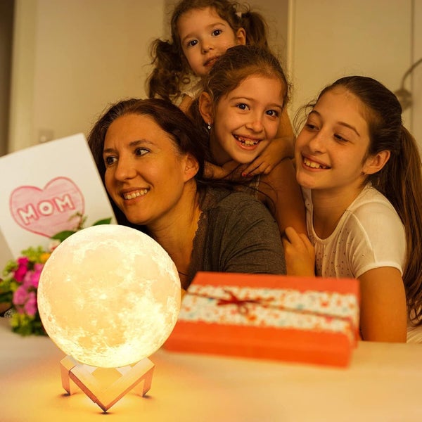 3D Moon Lamp Night Light Moonlight Desk Table Smart Phone Montion Sensor Carousel 2