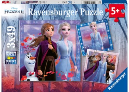Puzzle - Ravensburger - Frozen 2 the Journey Starts 3x49pc Carousel 1