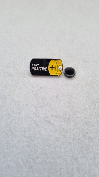 Stay Positive Enamel Pin Carousel 1