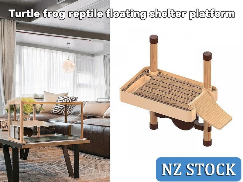Aquarium Ornament Reptile Turtle Frog Pier Floating Basking Platform Carousel 1