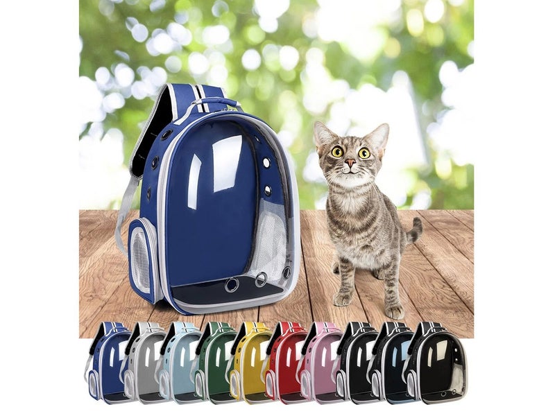Transparent Pet Carrier Backpack for Cats,Dogs,Bunny (Travel&Outdoor Use) Carousel 1