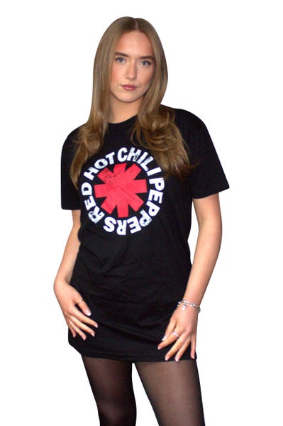 Red Hot Chili Peppers Classic Asterisk T Shirt Dress Carousel 1