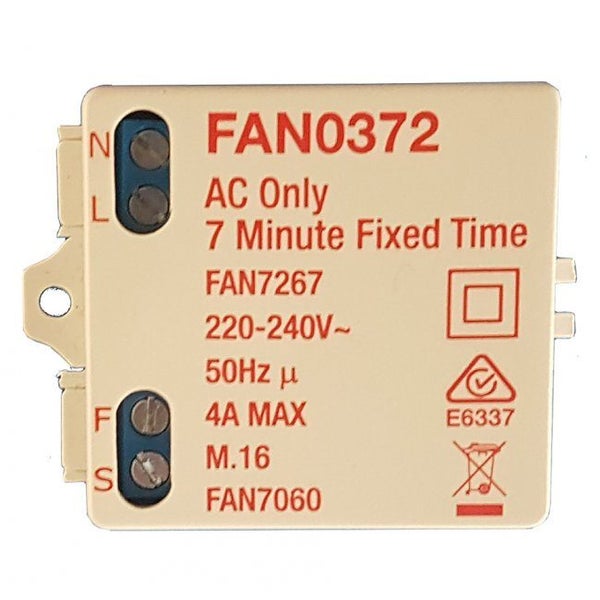 Manrose 20-200W Fixed Duration Fan Run-On Timer FAN0372 Carousel 1