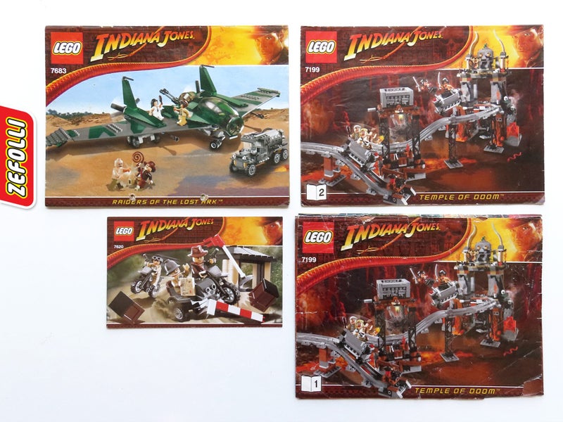 3 Indiana Jones Theme Lego Instruction Manuals - U Carousel 1