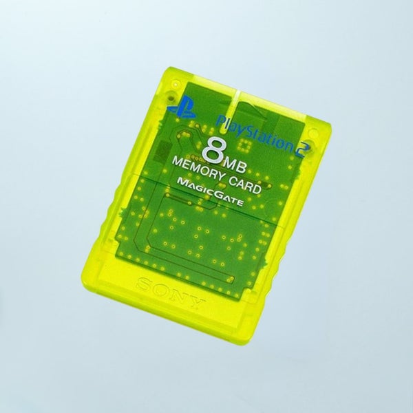 PlayStation 2 Memory Card - Lemon Yellow Carousel 1