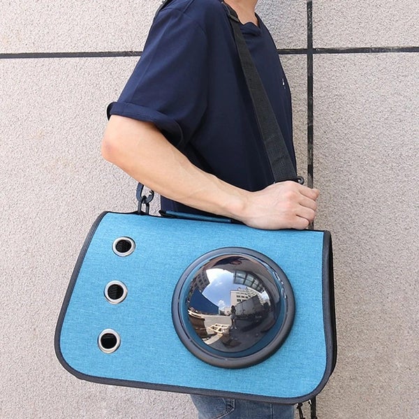 Portable Breathable Pet Carriers Crossbody Bag for Outdoor- Pink Only Carousel 2