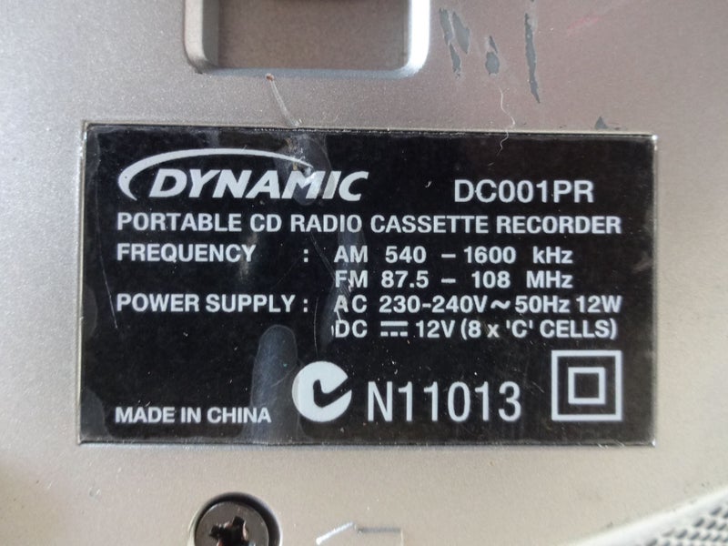 PORTABLE CD Radio Cassette Recorder DYNAMIC Carousel 11