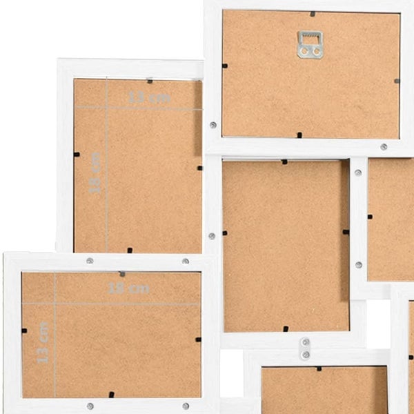 Collage Photo Frame for Picture 10 Pcs 13x18 Cm White Mdf Ttxino62943347283203111