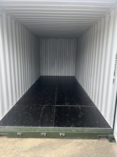 20ft Std New Build Shipping Container - Beige- Green64252359261697113