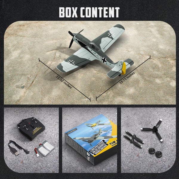 VOLANTEX RC Plane FW190 Fighter 4CH Remote Control Airplane RTF 761-17 Carousel 9