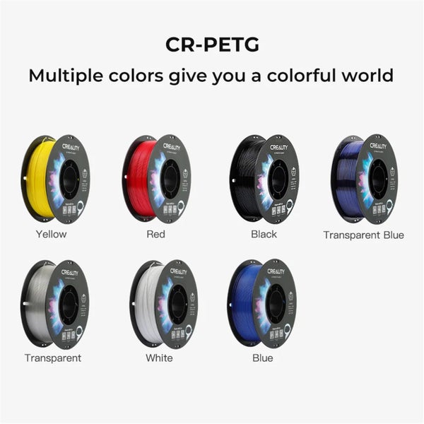 Creality CR-PETG Filament - Black 1kg Roll - 1.75mm - Compatible with most FDM Carousel 2