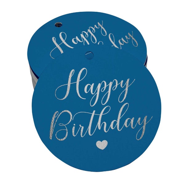 Inkdotpot Happy Birthday,Invitation Favor Paper Tags Foil Hang Tags Carousel 1