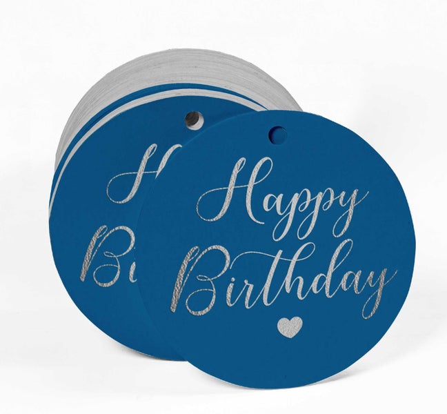 Inkdotpot Happy Birthday,Invitation Favor Paper Tags Foil Hang Tags Carousel 2