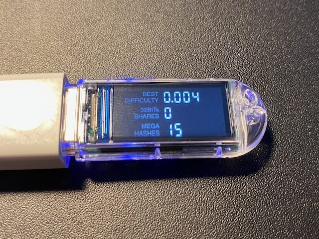 NEW USB-A DONGLE VERSION NerdMiner/ClockMiner V2 Solo Bitcoin Lottery Miner Carousel 2