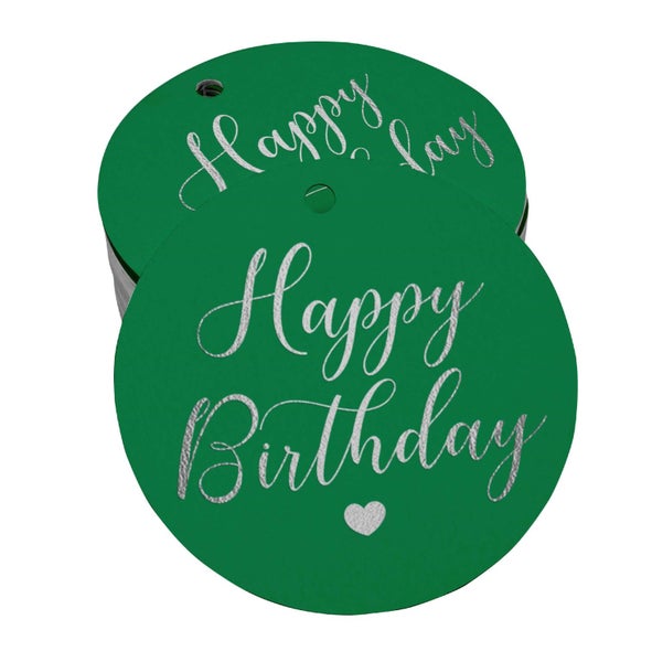 Inkdotpot Happy Birthday,Invitation Favor Paper Tags Foil Hang Tags Carousel 1