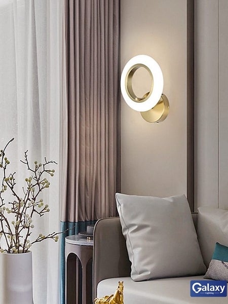 FREE SHIPPING, Matt Gold Modern Wall light W115 Carousel 1
