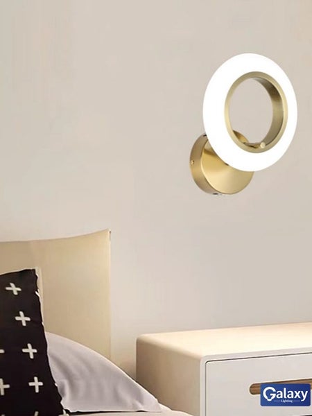 FREE SHIPPING, Matt Gold Modern Wall light W115 Carousel 2