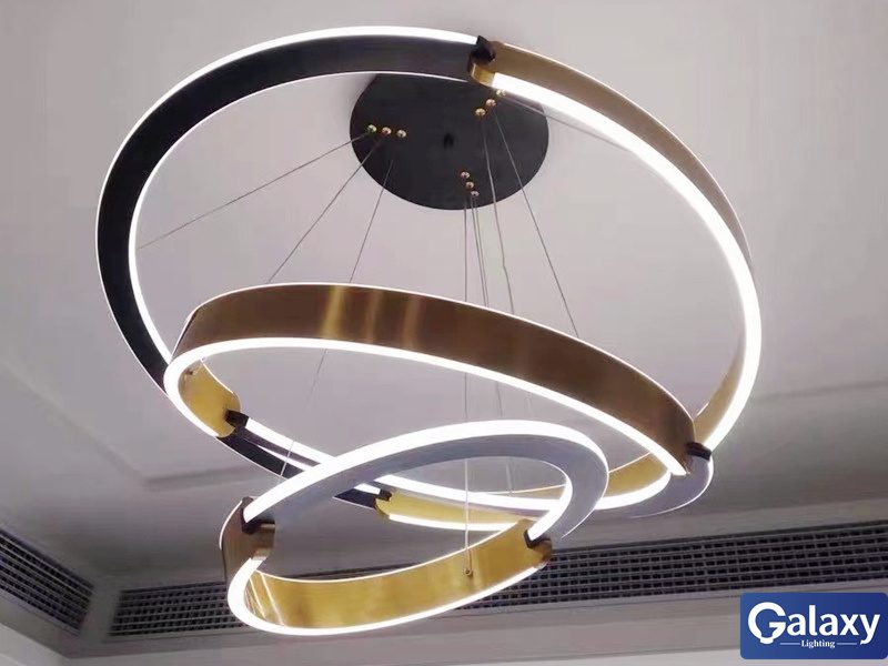 P350-5Rings Modern LED Drop Light Carousel 10