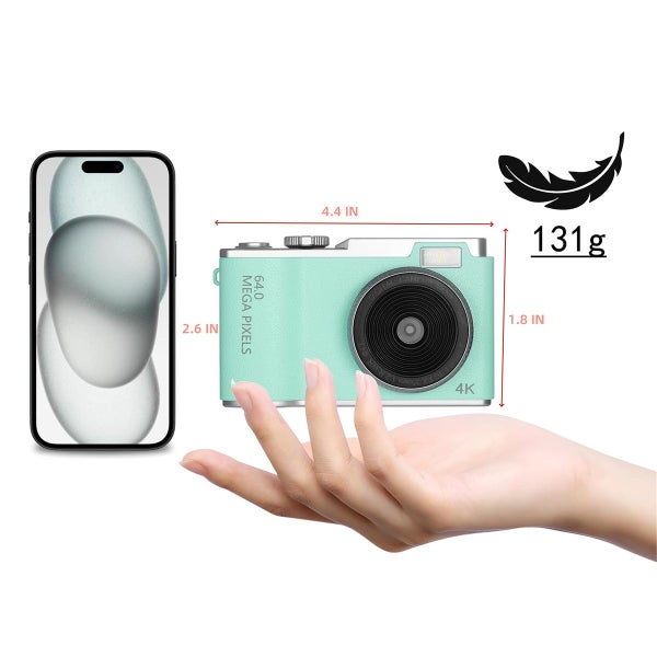 Digital Camera Kids Camera with 8X Zoom Anti Shake Camera Mini Camera Support Vi Carousel 7
