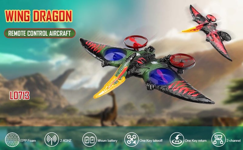 Pterodactyl Toys Drone Easy to Fly Dragon Remote Controlled Aircraft Flying Toys Carousel 2