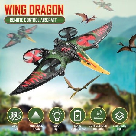 Pterodactyl Toys Drone Easy to Fly Dragon Remote Controlled Aircraft Flying Toys Carousel 1