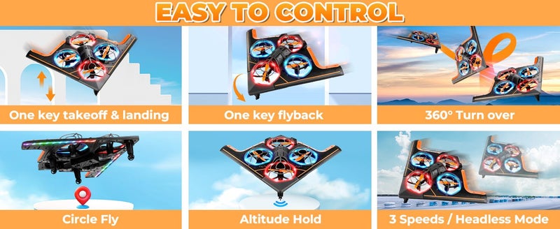Form B2 RC Plane Drones Remote Control Airplane with Led Lights Carousel 2