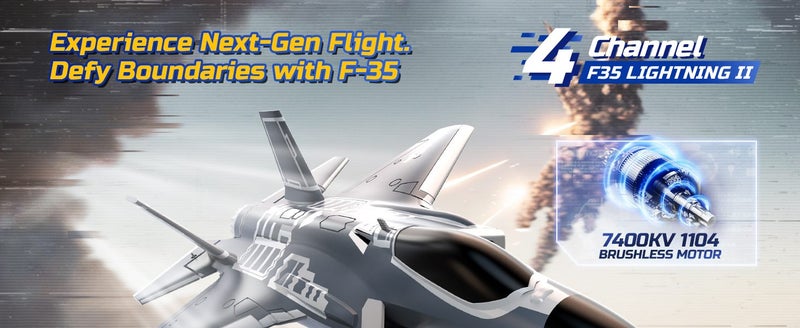 F35 4 Channel Brushless RC Plane Remote Control Airplane Ducted Fans Fighter Jet Carousel 1