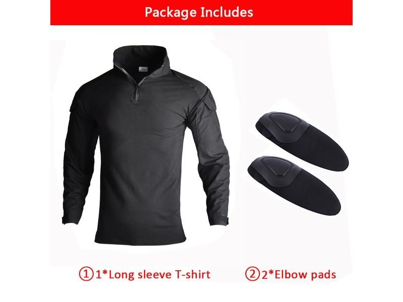 Outdoor Camo Hunting Clothing Men's Tactical Suit With Cargo Pants And Knee Carousel 1