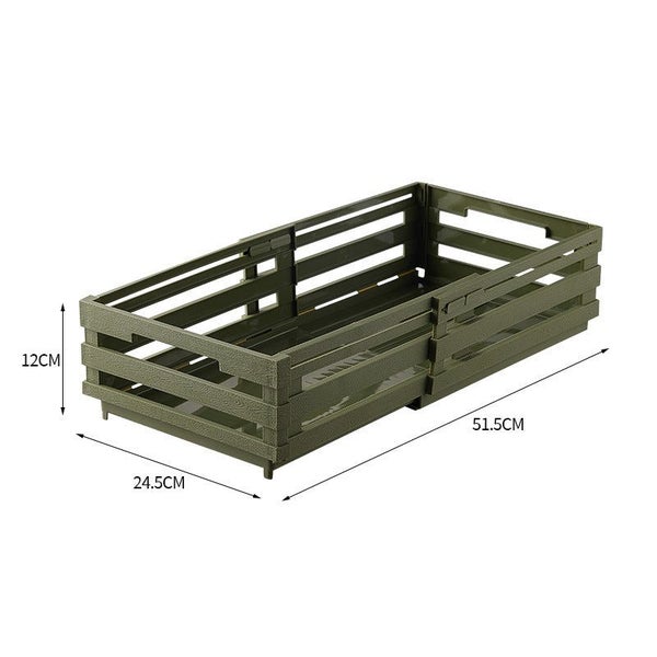 Elosung Green Foldable Storage Crates Portable Outdoor Collapsible Box For Home Carousel 2