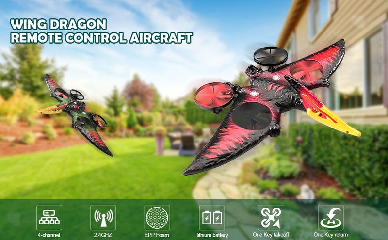 Pterodactyl Toys Drone Easy to Fly Dragon Remote Controlled Aircraft Flying Toys Carousel 2