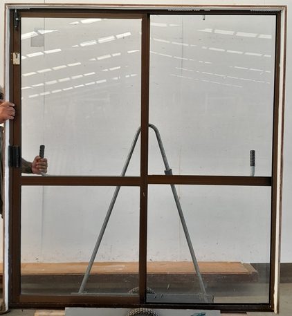 Bronze Aluminium Sliding Door H2000 x W1800 DR13103 Carousel 2