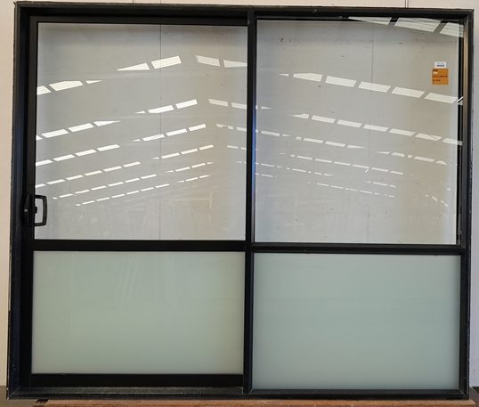 Black Aluminium Sliding Door H2110 x W2470 DR13106 Carousel 1