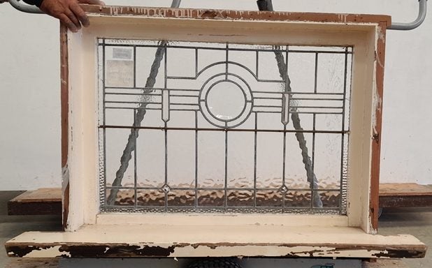 Beautiful Wooden Leadlight Window H845 x W1070 DR13109 Carousel 2