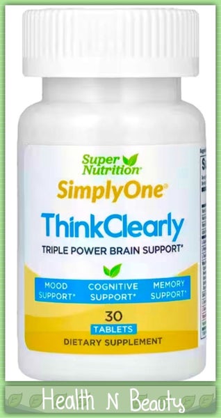 BRAIN SUPPORT - THINK CLEARLY - TRIPLE POWER 30 TABS - E1126 Carousel 1