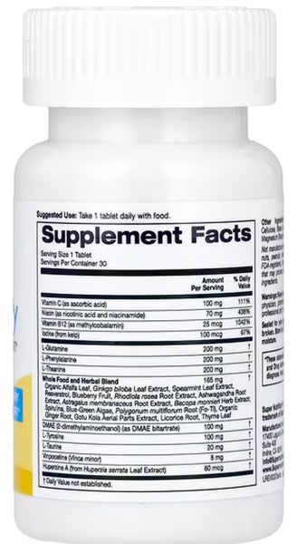 BRAIN SUPPORT - THINK CLEARLY - TRIPLE POWER 30 TABS - E1126 Carousel 2