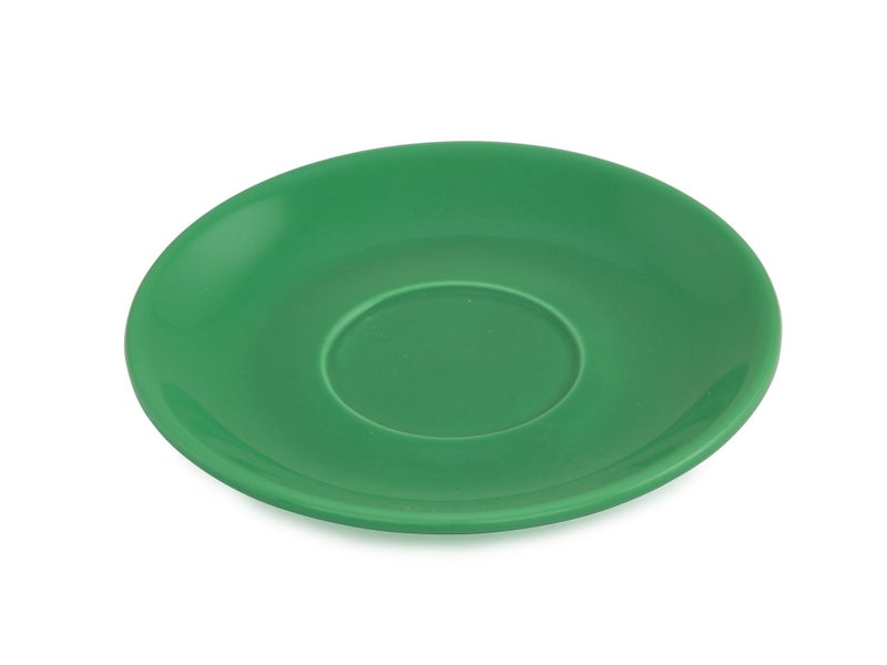 180ml Tulip Coffee Cup & 14cm Saucer - Green, Glazed Porcelain Carousel 3