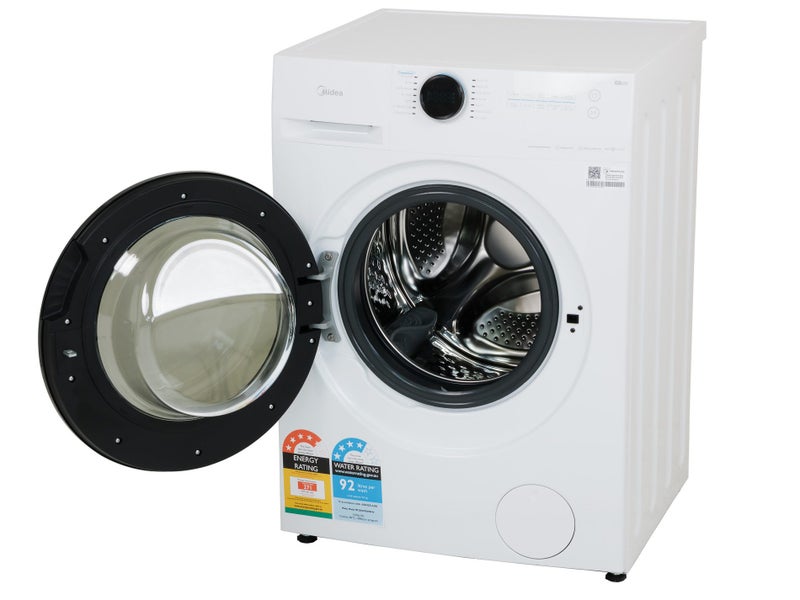 MIDEA 9kg Front Load Washing Machine with Steam Wash & WIFI - 14 Programs- White Carousel 2