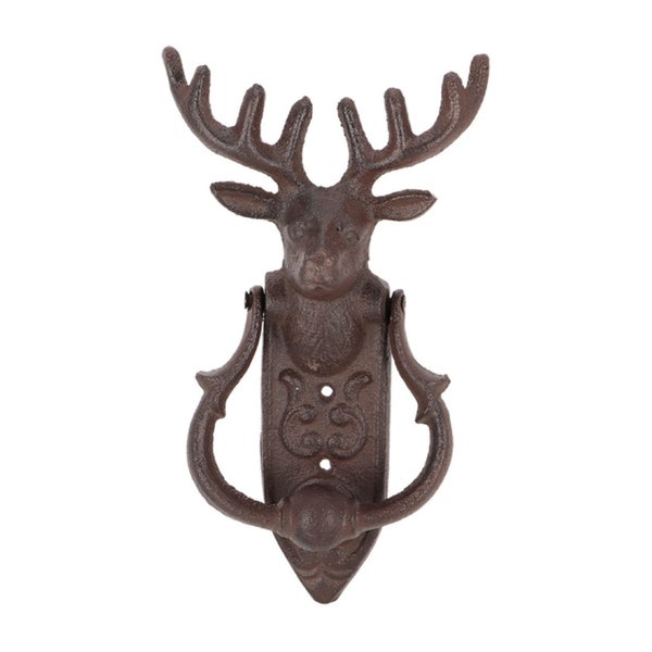 Door Knocker - Cast Iron Deer (13 x 6 x 23cm) Carousel 1