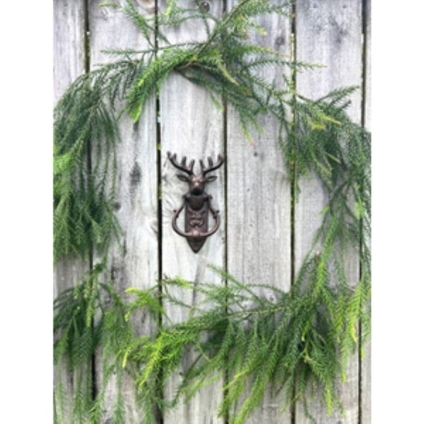 Door Knocker - Cast Iron Deer (13 x 6 x 23cm) Carousel 2